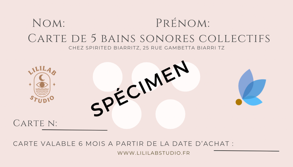 carte 5 bains sonores LililabStudio
